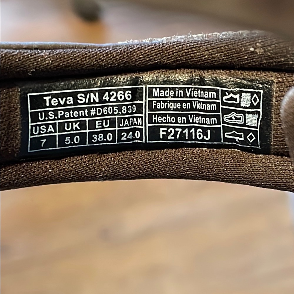 Teva Brown Outdoor Sandals with Adjustable Straps - Picture 4 of 5